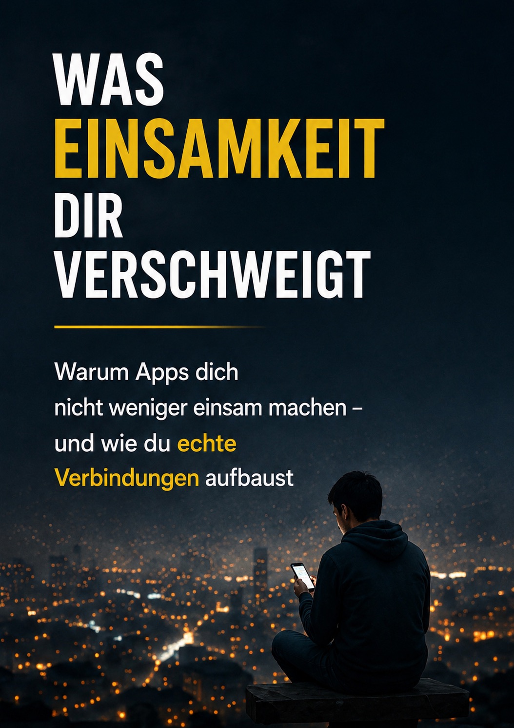 Buchcover: Was Einsamkeit dir verschweigt: Warum Apps dich nicht weniger einsam machen – und wie du echte Verbindungen aufbaust