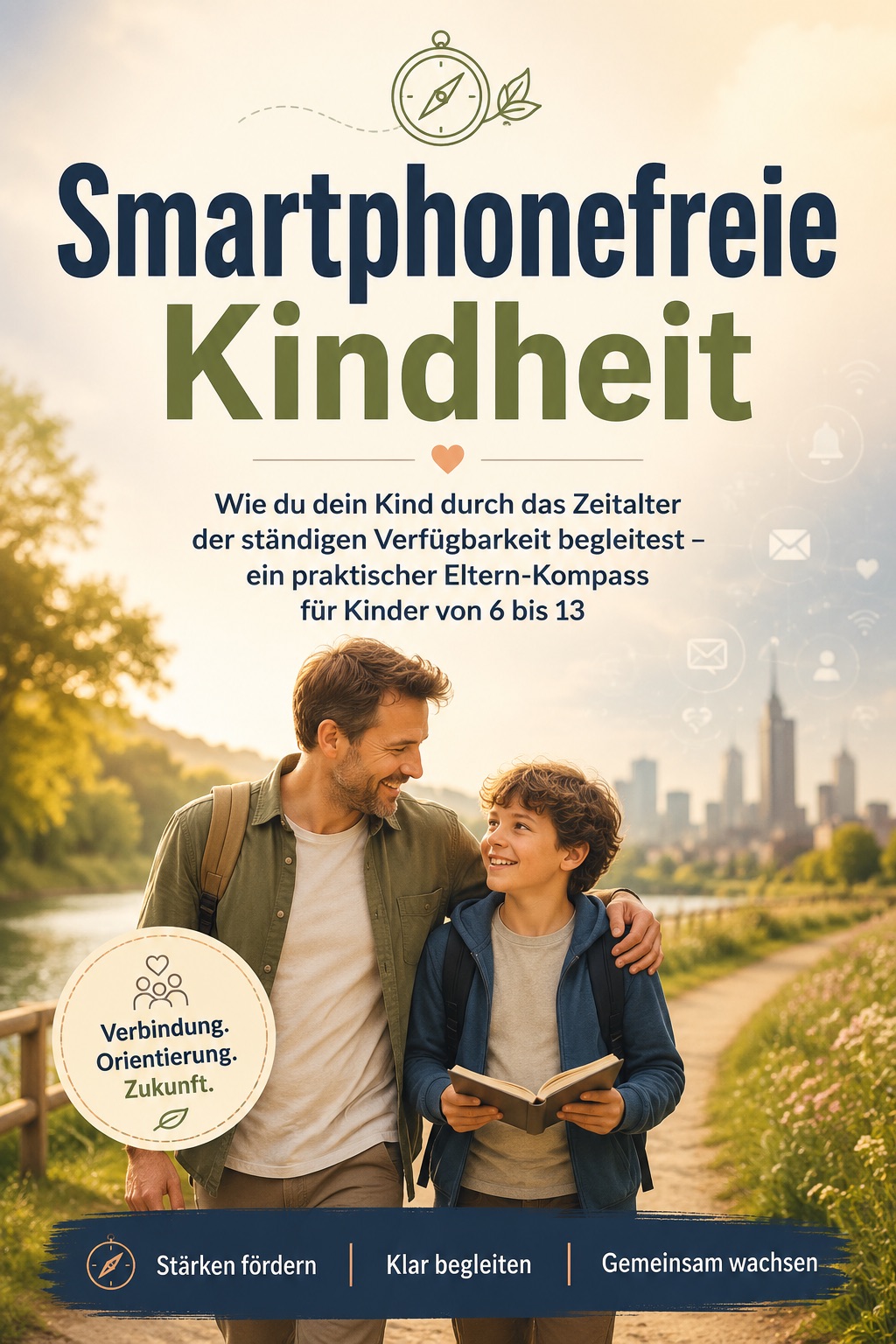 Buchcover: Smartphonefreie Kindheit: Ein praktischer Eltern-Kompass für Kinder von 6 bis 13