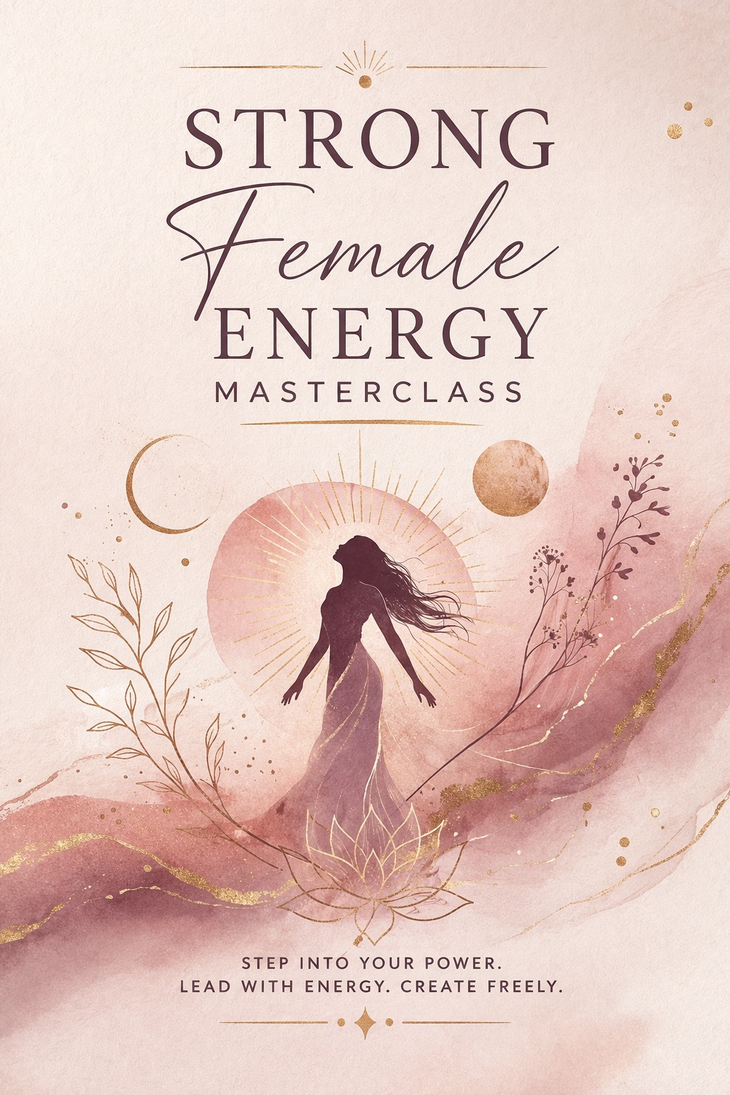 Buchcover: Strong Female Energy Masterclass – Weibliche Energie verkörpern, Grenzen setzen, magnetische Ausstrahlung entwickeln
