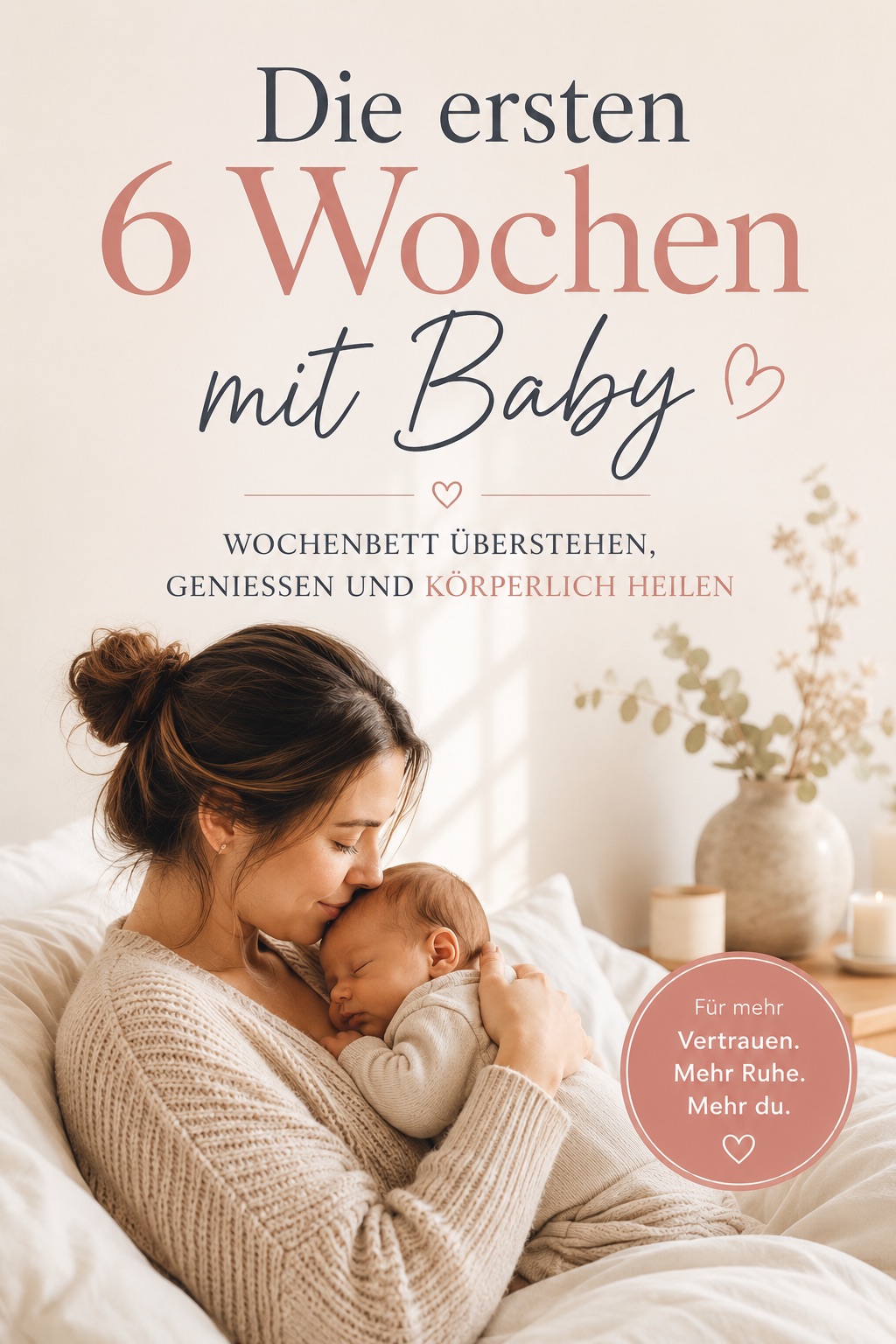 Buchcover: Die ersten 6 Wochen mit Baby: Wochenbett überstehen, genießen und körperlich heilen